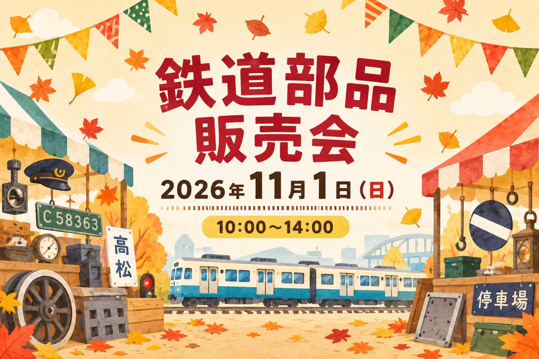 鉄道部品販売会 2026年11月1日(日) 